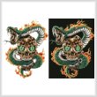 cross stitch pattern Fire Snake and Skull