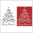 cross stitch pattern Horse Christmas Tree