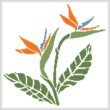 cross stitch pattern Little Bird of Paradise 2