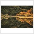 cross stitch pattern Loch Chon in Autumn
