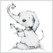 cross stitch pattern Little Daisy Elephant