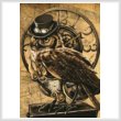 cross stitch pattern Medium Steampunk Owl