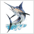 cross stitch pattern Marlin Painting
