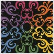 cross stitch pattern Mini Rainbow Square