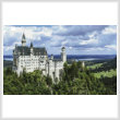 cross stitch pattern Neuschwanstein Castle 2