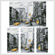 cross stitch pattern New York Abstract
