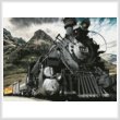 cross stitch pattern Old Train (Colour)