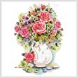 cross stitch pattern Pink Floral Arrangement 2