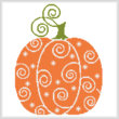 cross stitch pattern Pumpkin Swirl