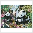 cross stitch pattern Panda Valley