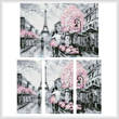 cross stitch pattern Paris Abstract (Large)