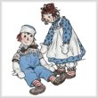 cross stitch pattern Raggedy Ann and Andy