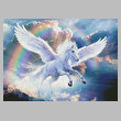 cross stitch pattern Rainbow Pegasus