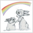cross stitch pattern Rainbow Wishes