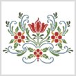 cross stitch pattern Rosemaling 5