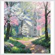 cross stitch pattern Spring Chapel (Crop)