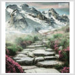 cross stitch pattern Stairway to the Mountains (Crop)