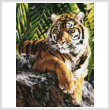 cross stitch pattern Sumatran Tigress (Crop)