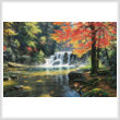 cross stitch pattern Tranquil Falls (Large)