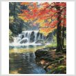 cross stitch pattern Tranquil Falls (Crop)