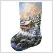 cross stitch pattern Winter Majesty Stocking (Left)