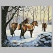 cross stitch pattern Winter Pasture