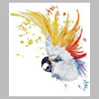 cross stitch pattern Watercolour Cockatoo
