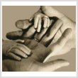 cross stitch pattern Baby Hands (Sepia)