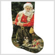 cross stitch pattern Fishing Buddies Stocking (Right)