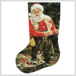 cross stitch pattern Fishing Buddies Stocking (Left)