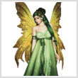 cross stitch pattern Fairy of the Forest (No Background)