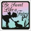 cross stitch pattern Fairy Silhouette Square 6