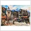 cross stitch pattern German Market Town
