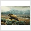 cross stitch pattern Grizzly