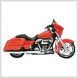 cross stitch pattern 2006 Harley Street Glide (Orange)