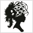 cross stitch pattern Lady Silhouette 10