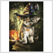 cross stitch pattern Magic Cat