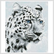 cross stitch pattern Mini Leopard in Snow