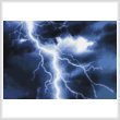 cross stitch pattern Mini Lightning Blue