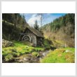 cross stitch pattern Old Mill, Black Forest, Germany