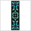 cross stitch pattern Ornamental Bookmark 4