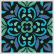 cross stitch pattern Ornamental Square 4