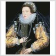 cross stitch pattern Queen Elizabeth 1