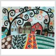 cross stitch pattern Rural Town 1