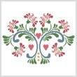 cross stitch pattern Rosemaling 6