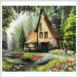 cross stitch pattern Toadstool Cottage (Crop)