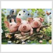 cross stitch pattern Three Little Pigs
