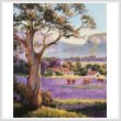 cross stitch pattern The Purple Paddock (Crop)