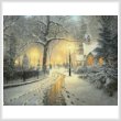 cross stitch pattern Winter Chapel (Large) 