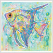 cross stitch pattern Abstract Angel Fish